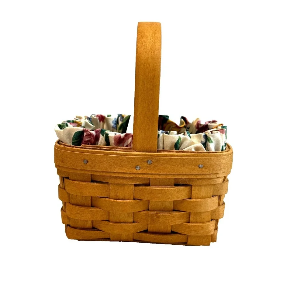 1995 Longaberger Hoizon of Hope Basket w/Liner & Protector 5.75